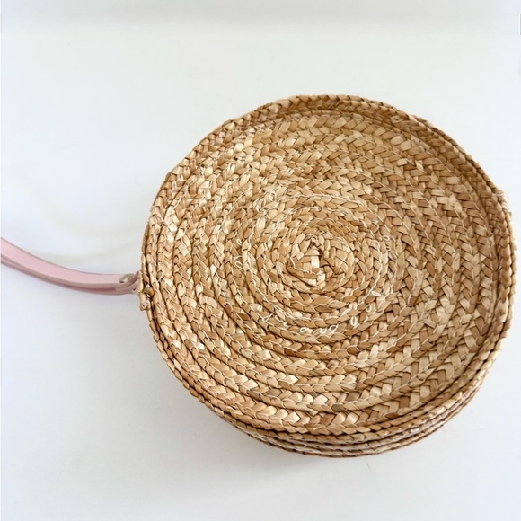 Miu Miu Perfums Straw Woven Round Coin Purse Wristlet Pouchette Wallet - Picture 5 of 8